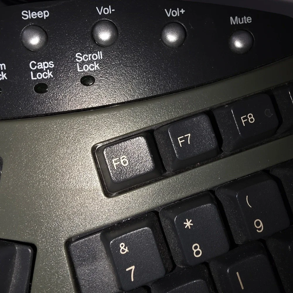 Fellowes‎ Microban Split Ergonomic Wired USB Keyboard KU-9938 Gray Black 98915